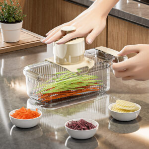 2-in-1 Multifunctional Vegetable Cutter and Strainer